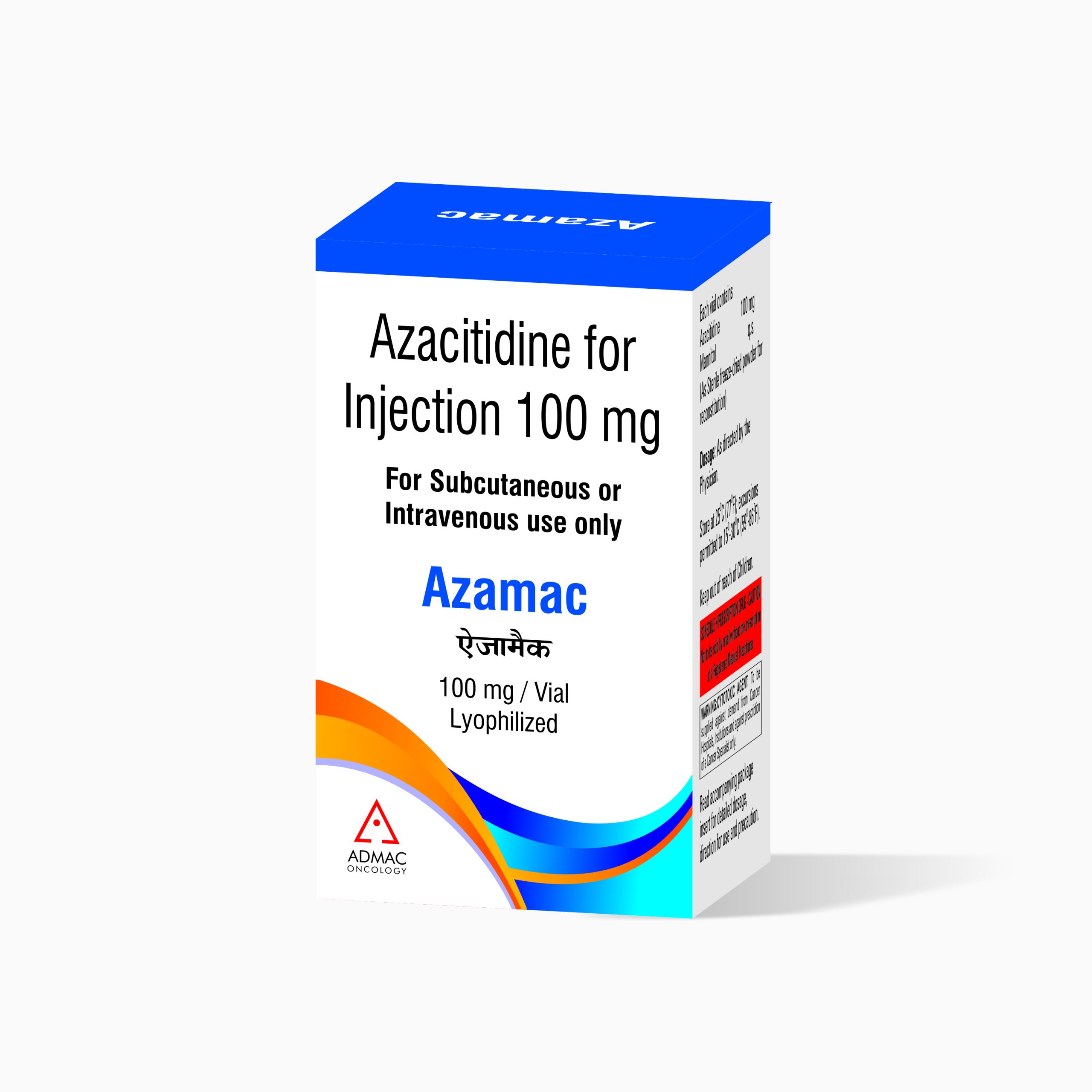 Mac Injection Azamac 100 Lyophilized Injection - ADMAC ONCOLOGY