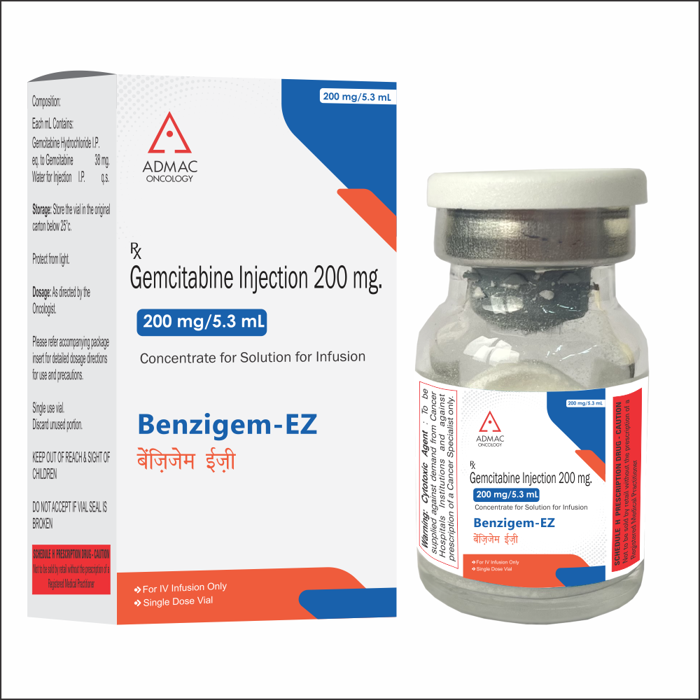 Benzigem EZ 200/1000 Liquid Injection - ADMAC ONCOLOGY